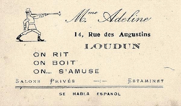 Mme ADELINE 14 rue des Augustins