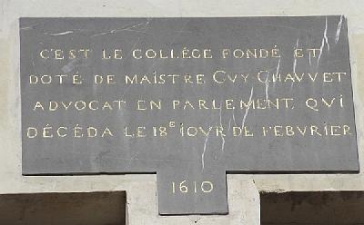 Collège de Loudun Plaque Portail