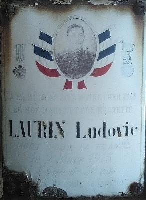 Plaque LAURIN Ludovic
