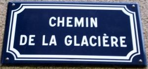 Plaque Chemin de la Glacière