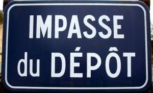 Plaque impasse du Depot