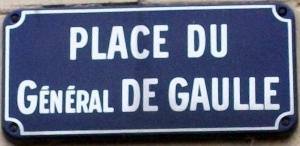 Plaque Place Du Général De Gaulle
