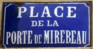 Plaque Place Porte de Mirebeau