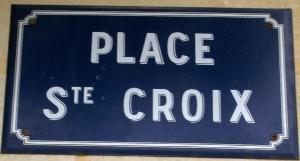 Plaque Place Ste Croix