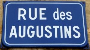 Plaque Rue Des Augustins