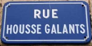 Plaque Rue Housse Galants