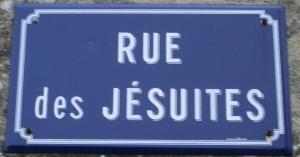 Plaque Rue des Jésuites