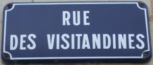 Plaque rue des Visitandines