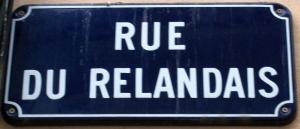 Plaque Rue du Relandais