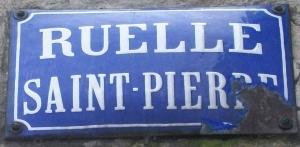 Plaque Ruelle St Pierre
