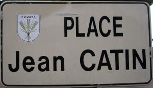 Pouant - Plaque place Jean Catin