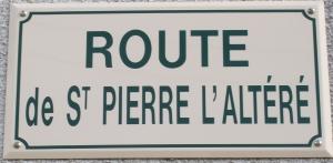 St Leger Plaque Route de St Pierre l altere
