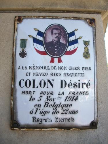 Verrue - Plaque Colon Désiré
